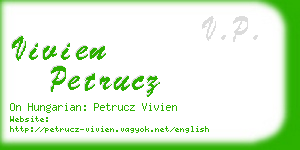 vivien petrucz business card